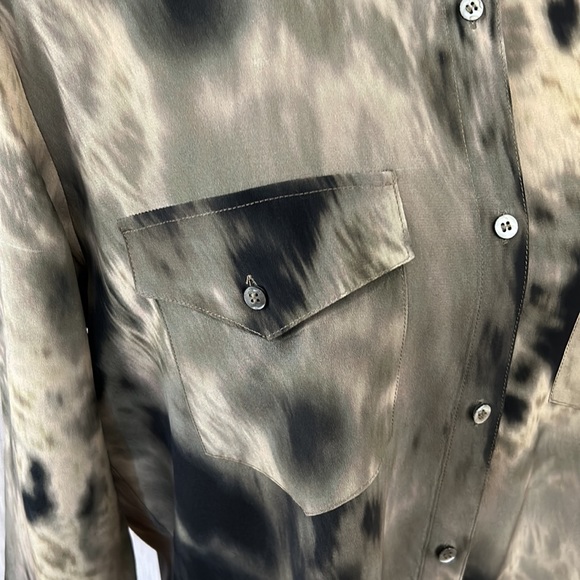 The Kooples Silk Camouflage Shirt - Picture 3 of 4